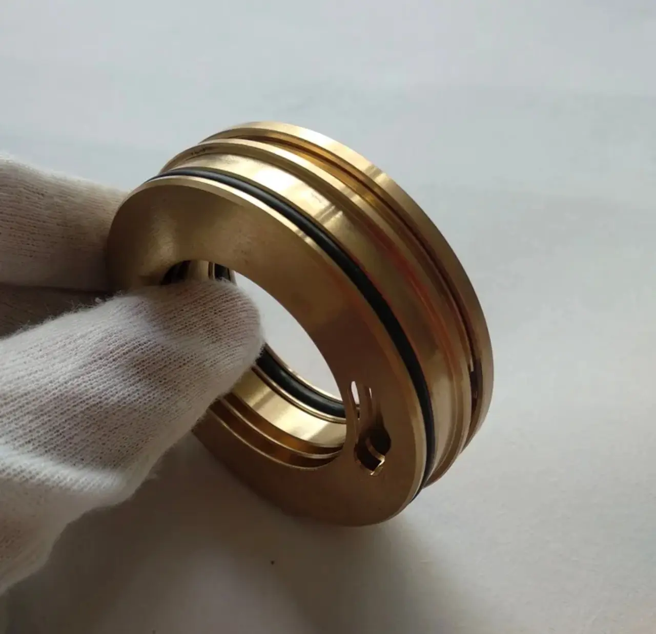 Referência visual de montagem com O-ring